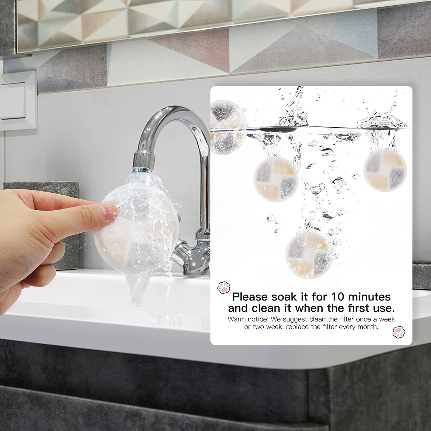 Replacment Filter For Pet Water Fountain WF170