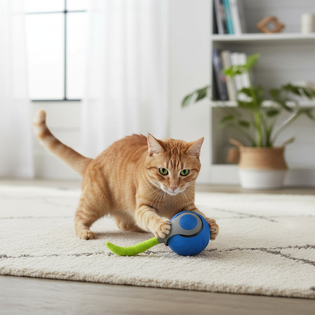 Smart Motion Cat Toy Ball – USB Rechargeable