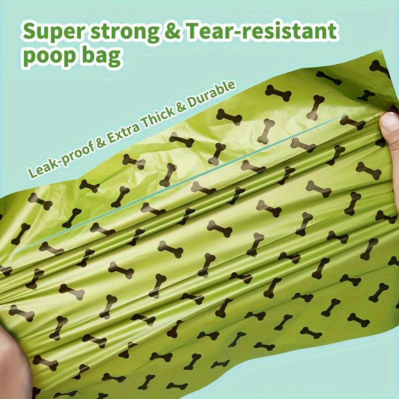 Thickened Leak-Proof Pet Waste Bags w/ Dispenser