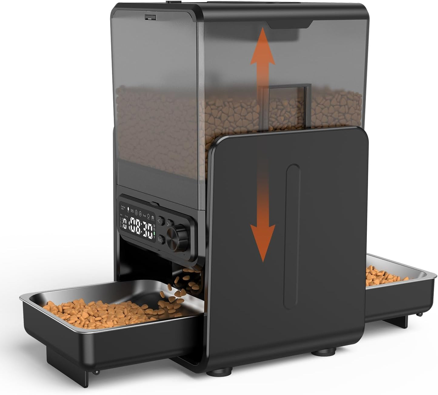 Smart 5L Double Cat Feeder with Dual Power Backup