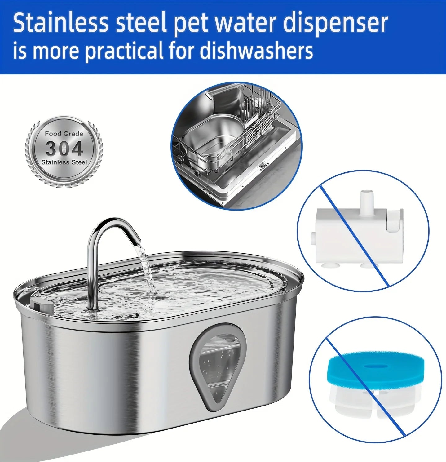 FreshFlow Stainless Steel Water Fountain™