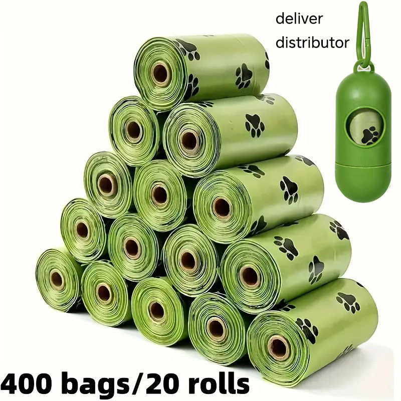 Thickened Leak-Proof Pet Waste Bags w/ Dispenser